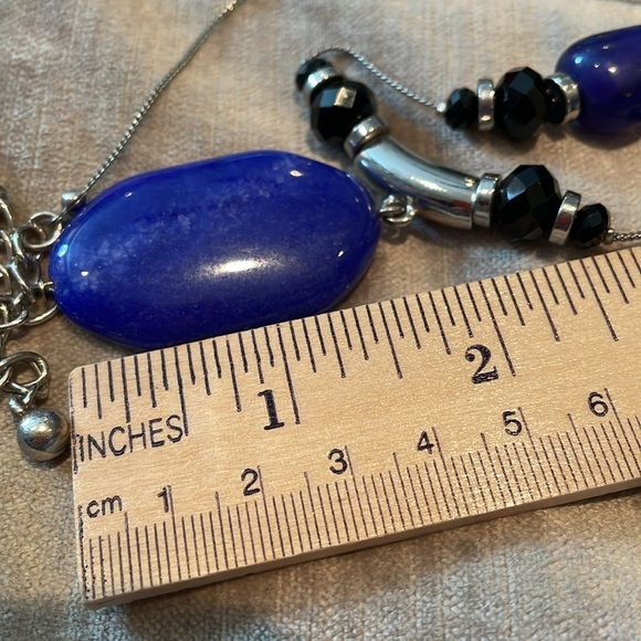 Chico’s Lapis Lazuli Station Necklace - Picture 7 of 8